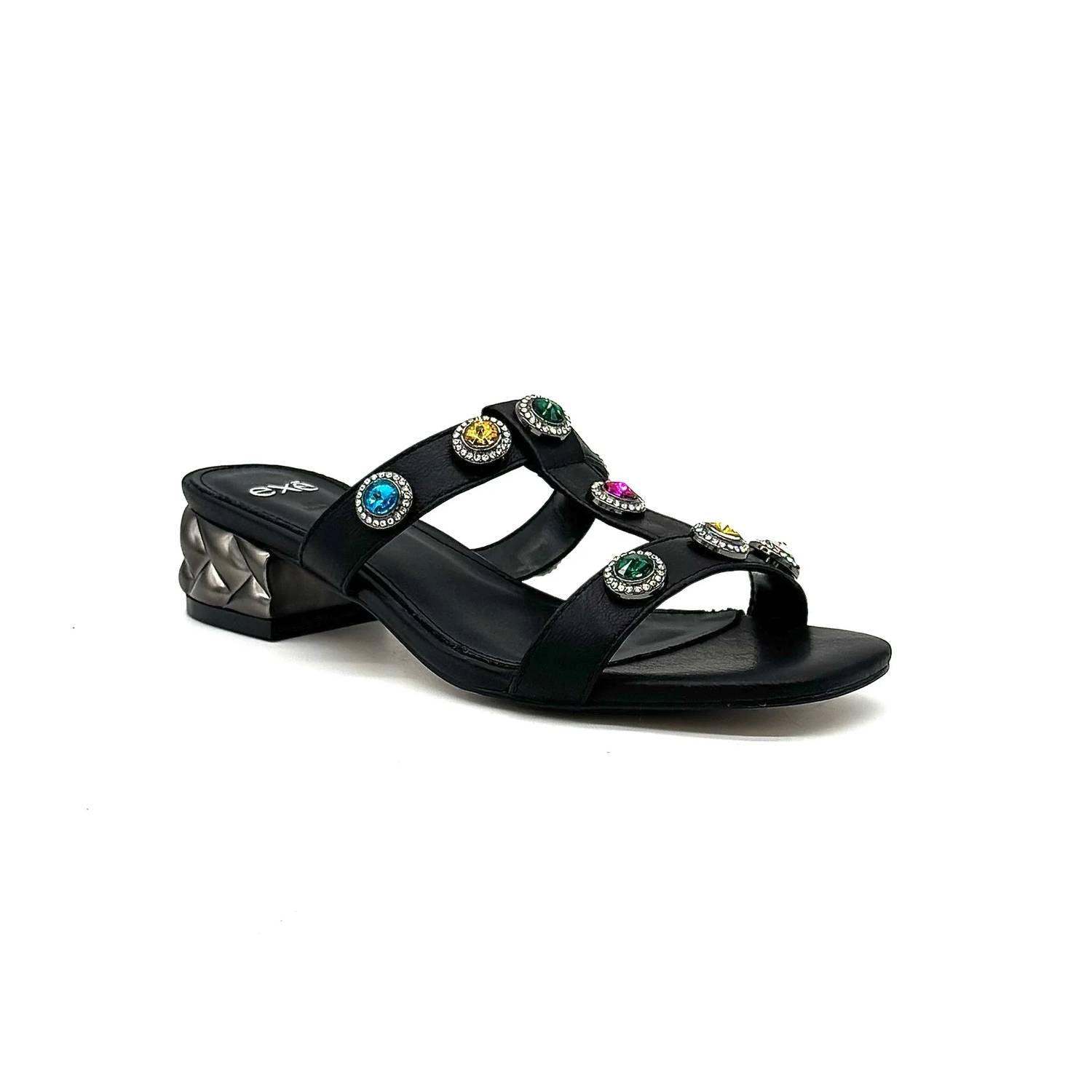 Exe - Women's Slide Sandal Low Block Heel