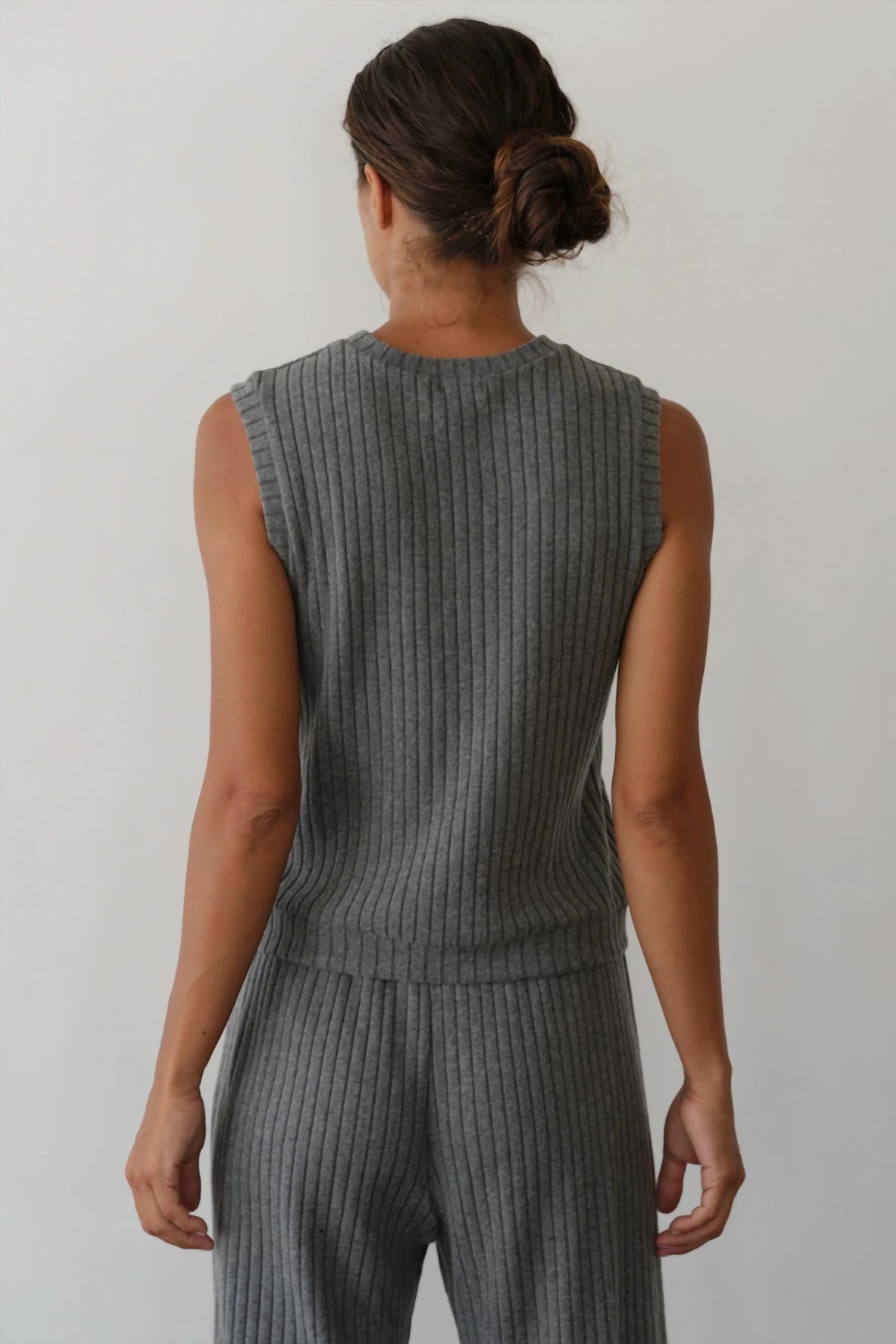 Donni. - Sweater Rib Shell Tank Top