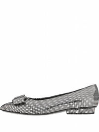 Salvatore Ferragamo Women's Bow Ballet Flats in black - women's flats