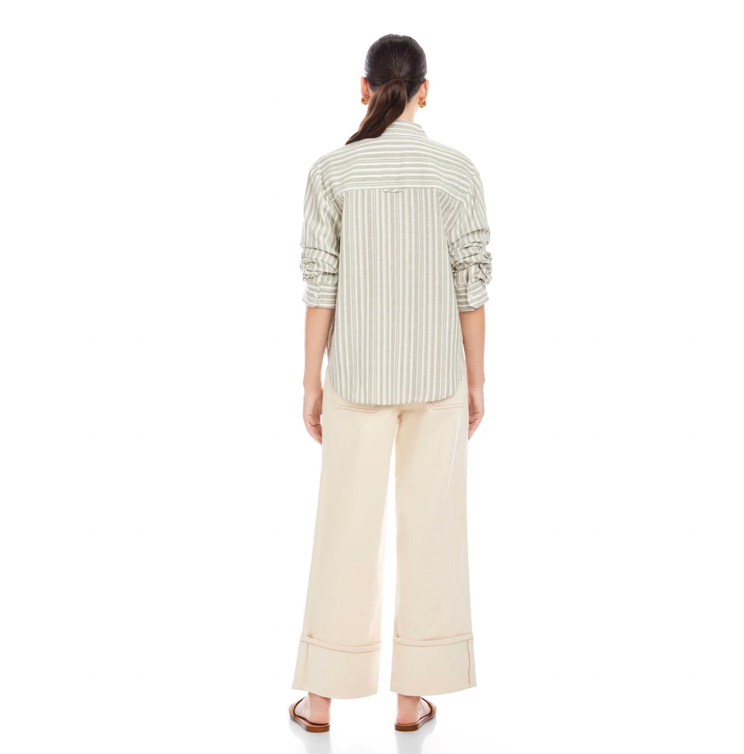 Fifteen Twenty - Leighton Ruched Sleeve Shirt