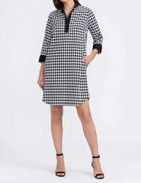 Foxcroft - SLoane Classic Houndstooth 3/4 Dress