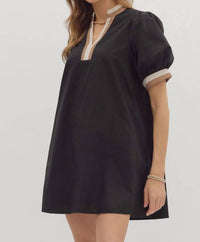 Entro - Great Times Contrast Trim Mini Dress