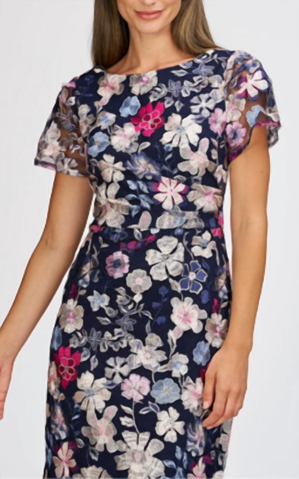 Js Collections - Magnolia Pleat-Sleeve Gown