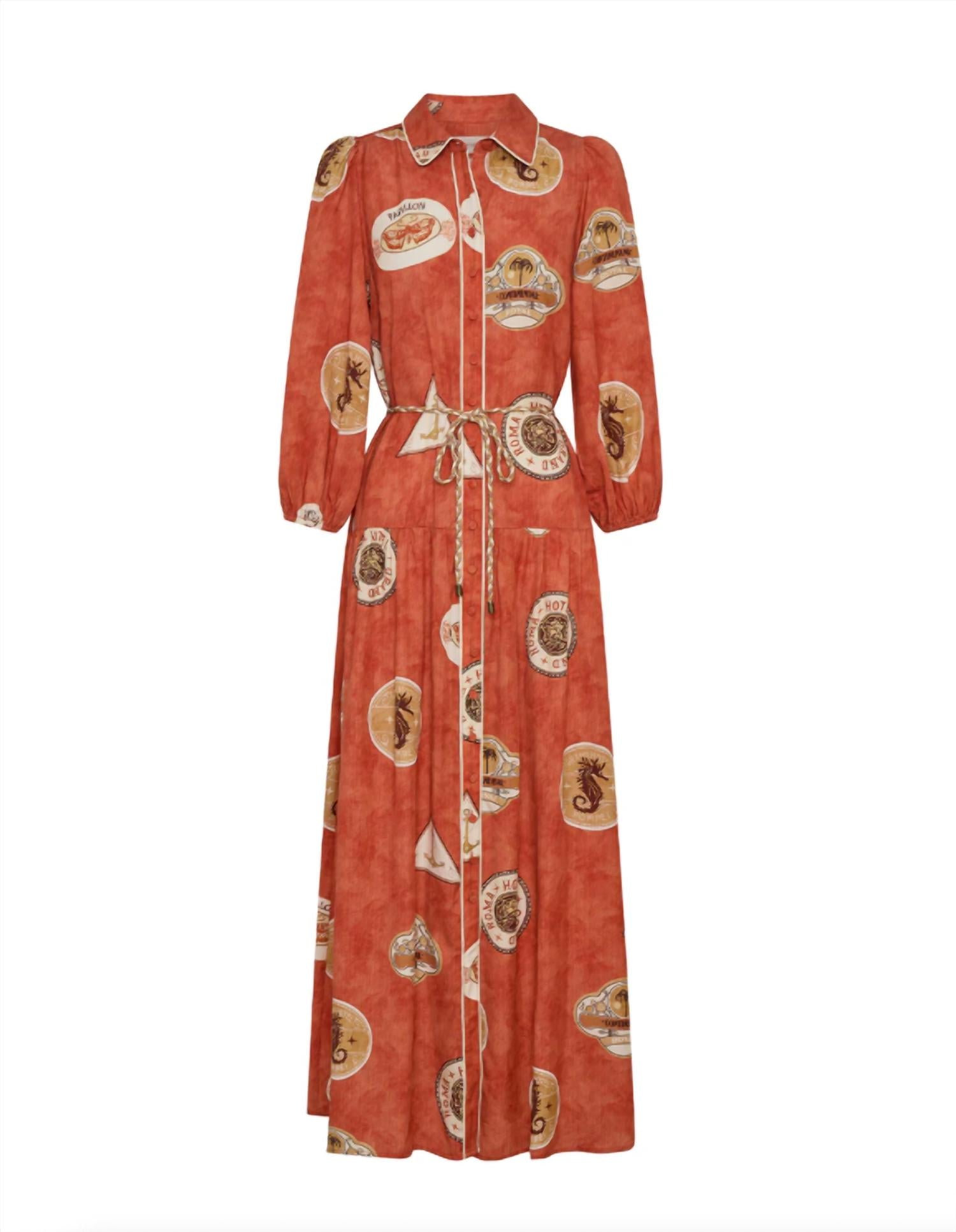 KIVARI Vacanza Maxi Dress in red - women's dress - view 7