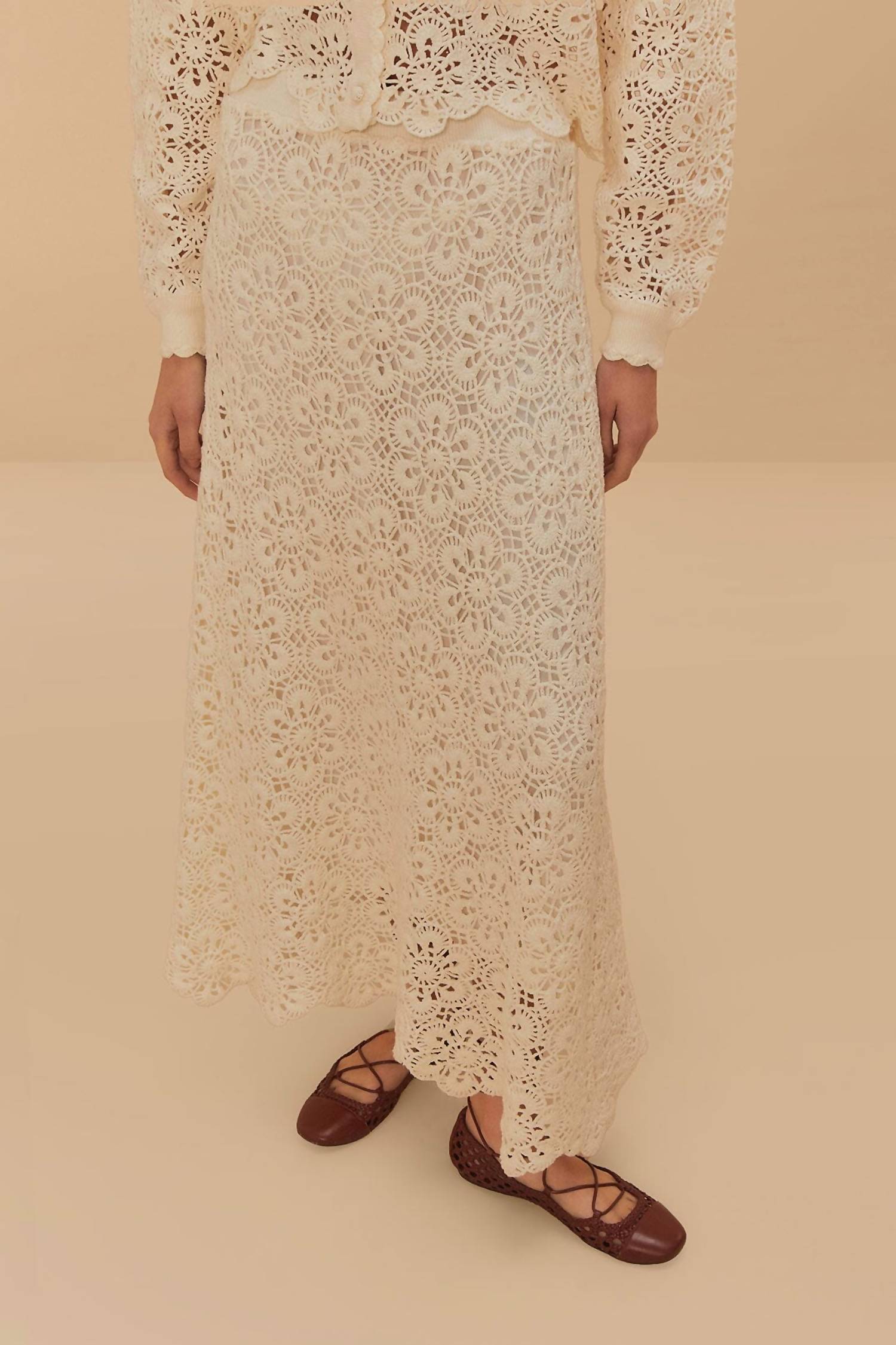Farm Rio - Flower Crochet Skirt