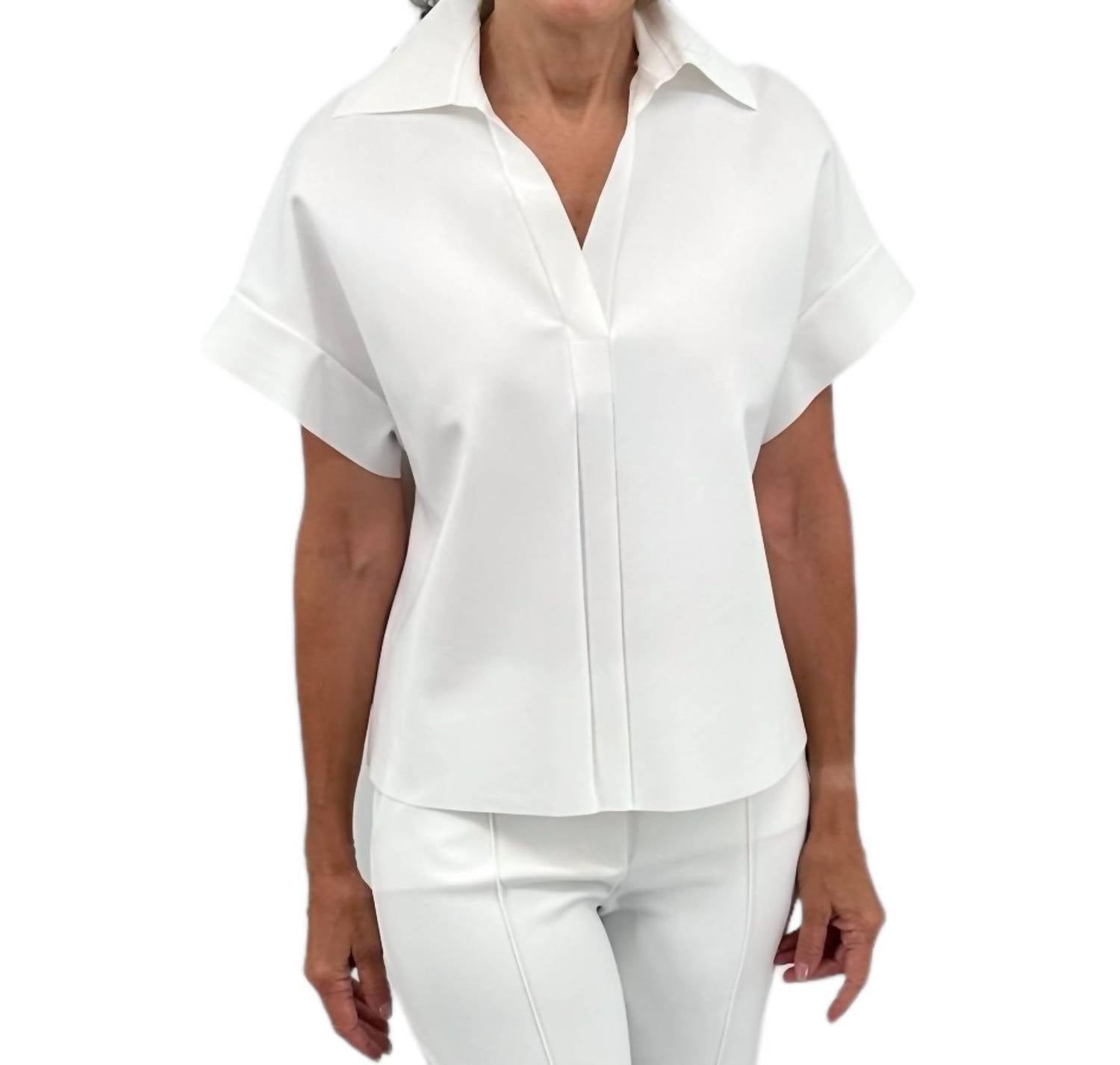CHIARA BONI Women's Nuil Top in white - women's blouse