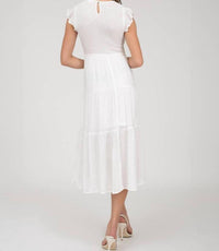 Blu Pepper - Smocked Tiered Midi Dress