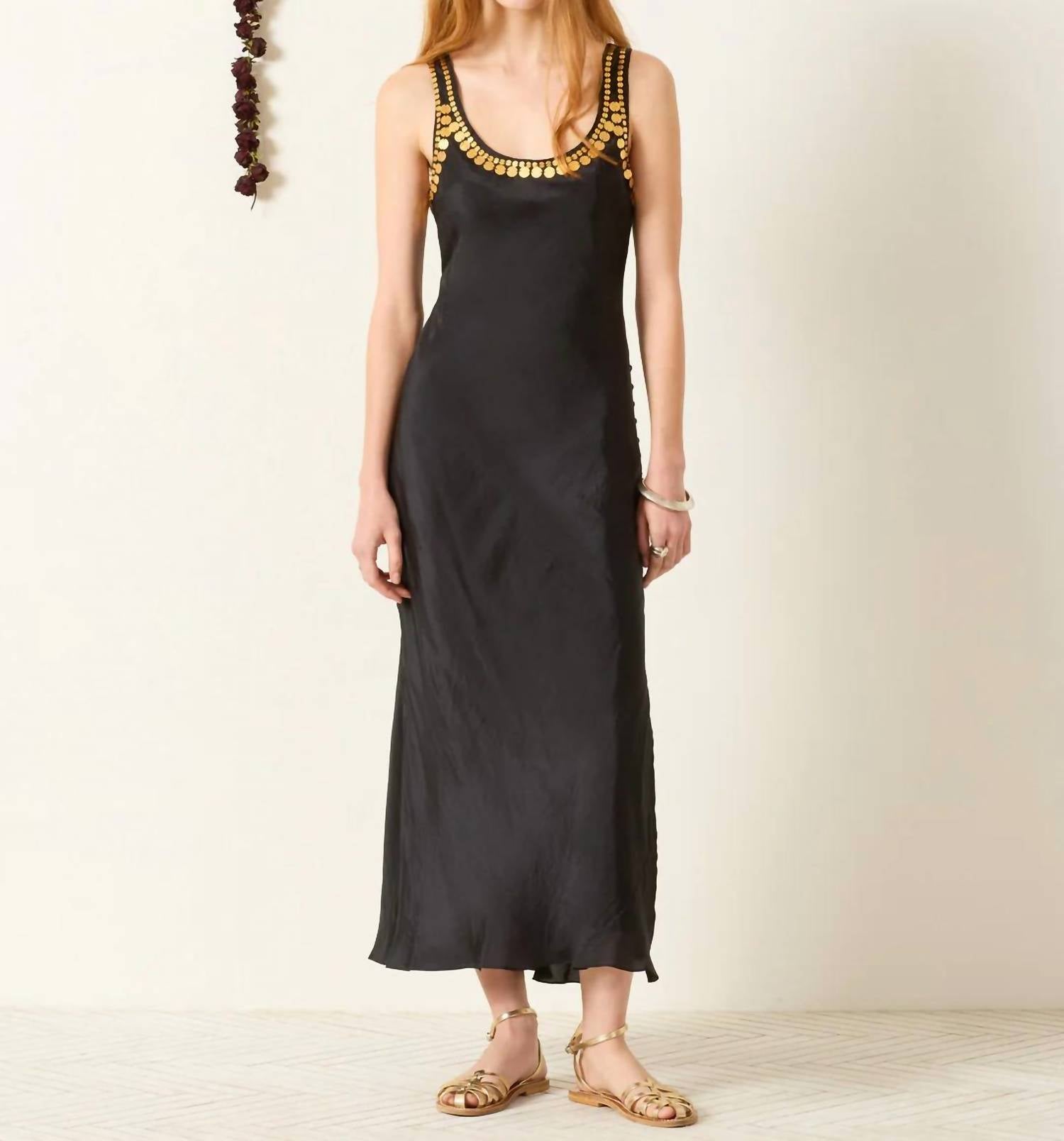 Alix Of Bohemia - Adele Gilded Coin Dress