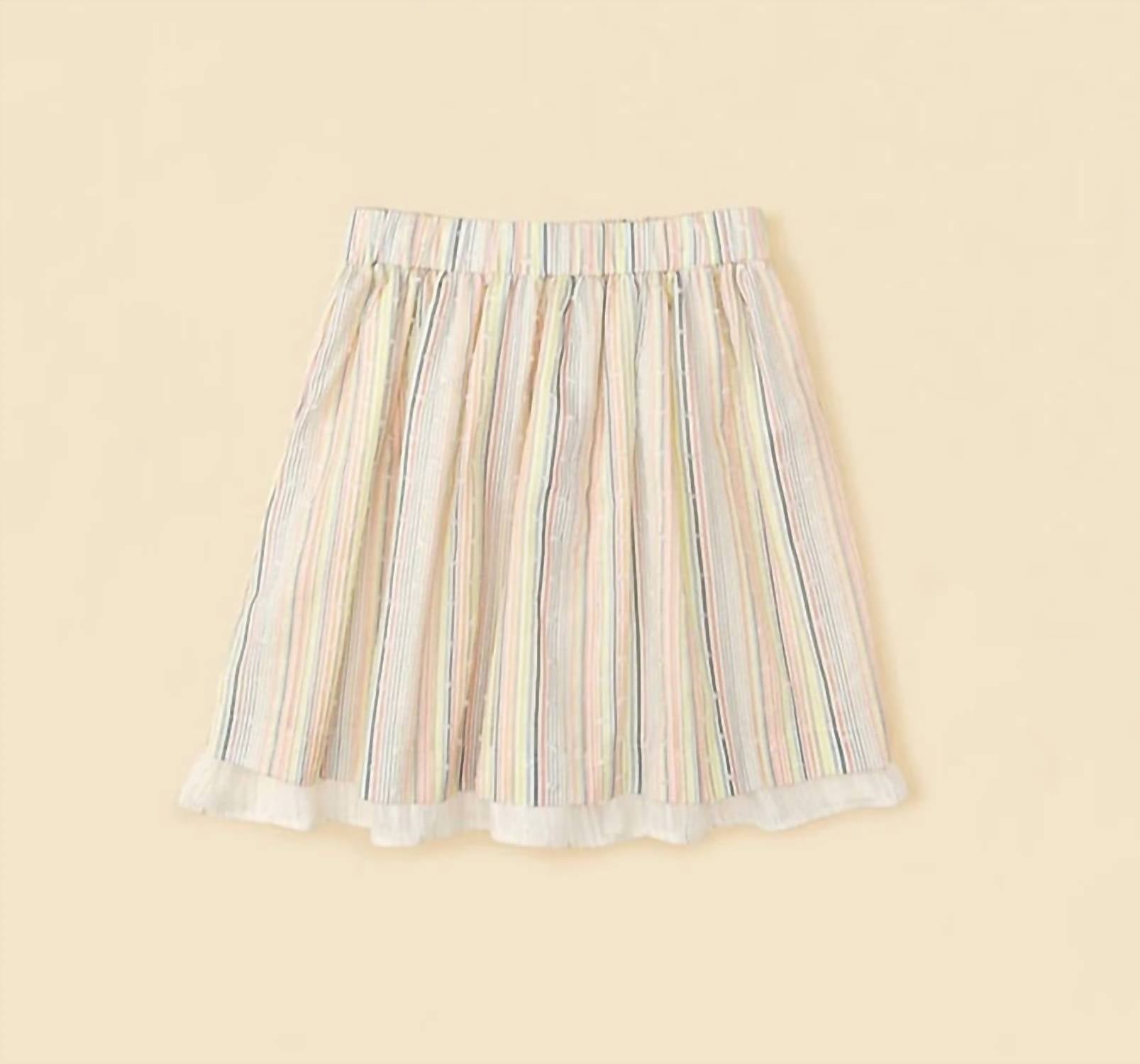 The Sunday Collective - Girls Candy Stripe Layered Skirt