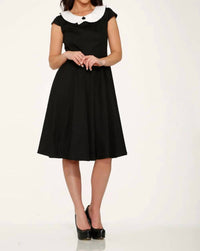 Orchid Bloom - Collar Swing Dress