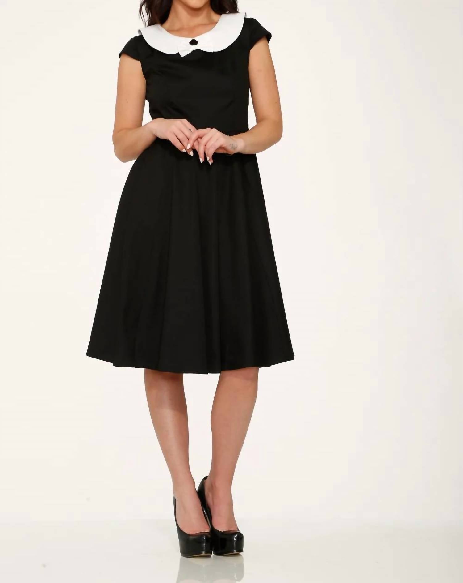 Orchid Bloom - Collar Swing Dress
