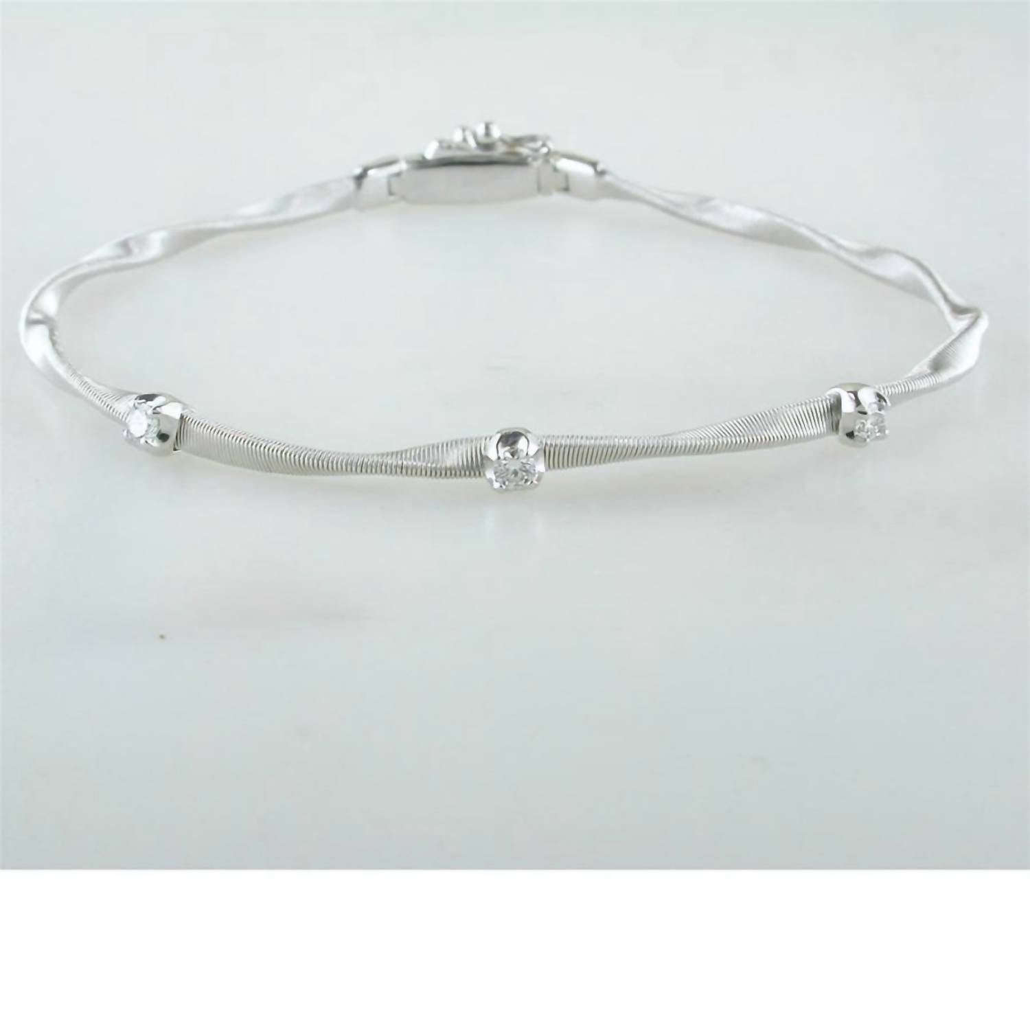 Marco Bicego - Women's 18k White Gold, Diamond Marrakech Bracelet