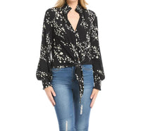Karen Kane - Tierney Tie-front Top