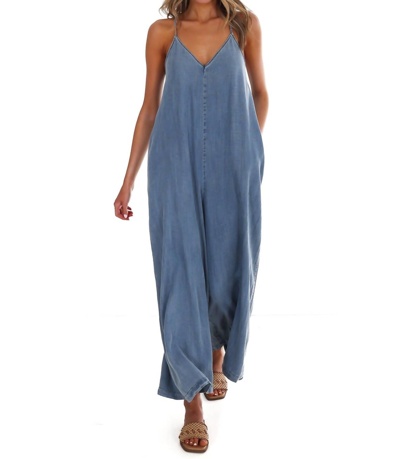 Mustard Seed - Women's All Joy V Neck Jumpsuit