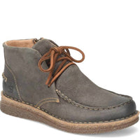 Born Women's Analia Moc-toe Ankle Boot in dark gray - women's shoe - detail view