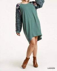 Umgee - Floral & Animal Pocket Dress
