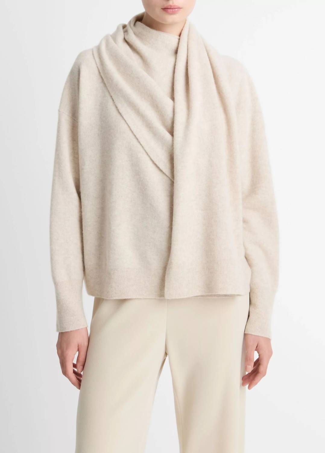 Vince - Draped Crew Neck Sweater