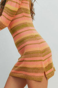 Disco Avenue - Flowerchild Bodycon Mini Dress