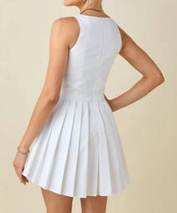 Baby Pink - Round Neck Sleeveless Romper