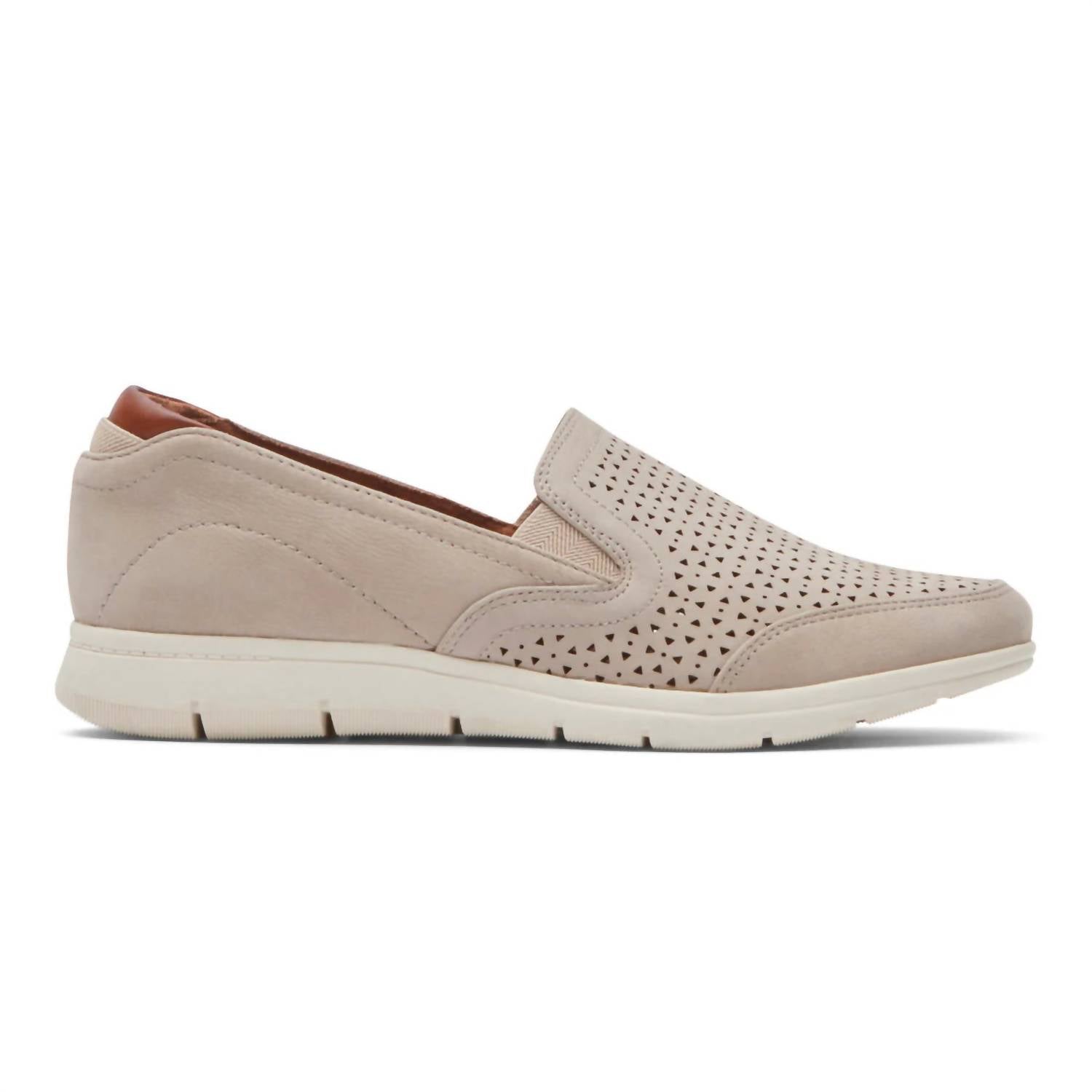 Cobb Hill Women's Lidia Shoes in gray - women's flats - detail view