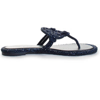 Tory Burch - Women's Miller Knotted Crystal Flip Flop Sandals