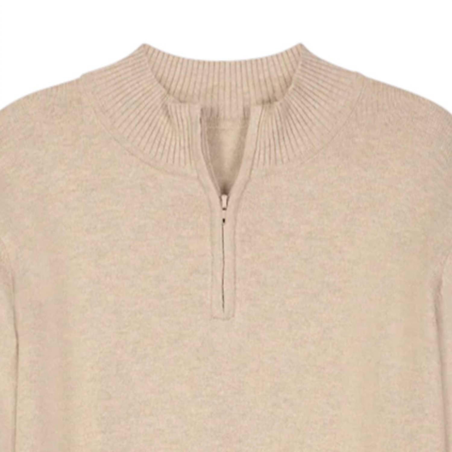 Bella Bliss - Boys Cashmere Blend Half Zip Pullover