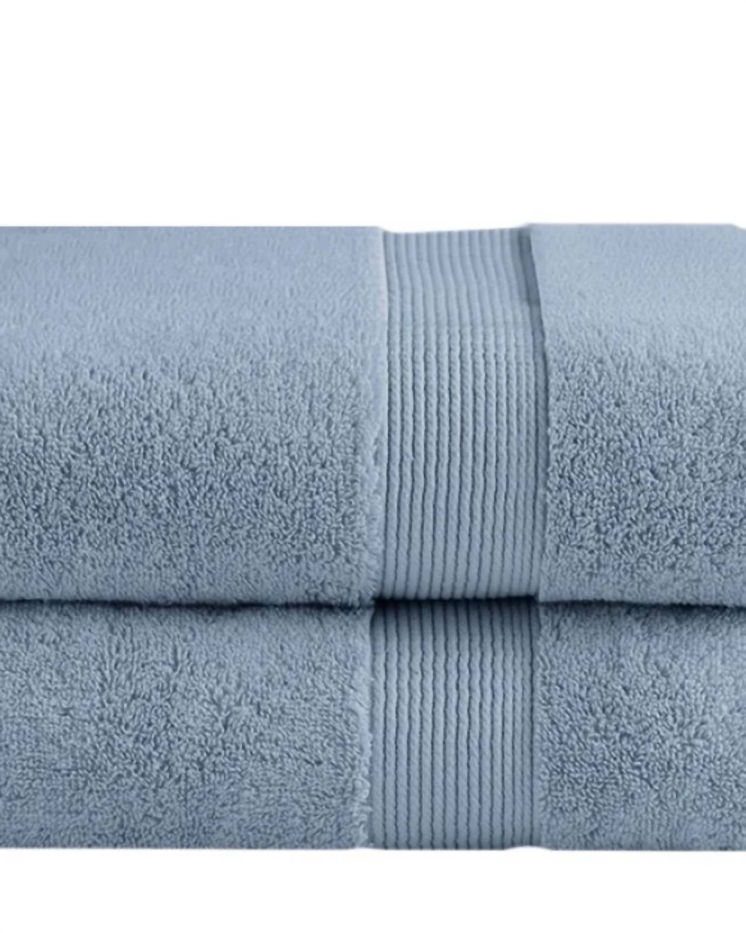 Under the Canopy Classic Organic 2-piece Bath Sheet Set in chambray - item - detail view