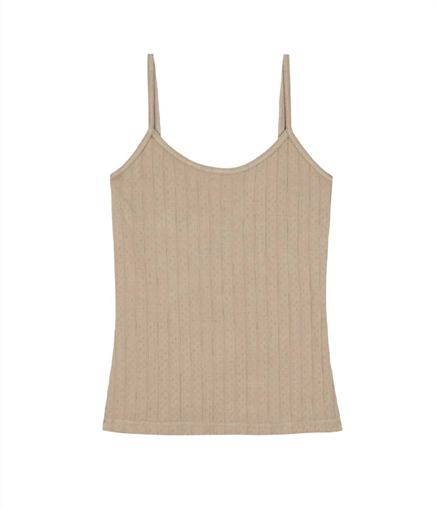 Donni. - Pointelle Cami Tank