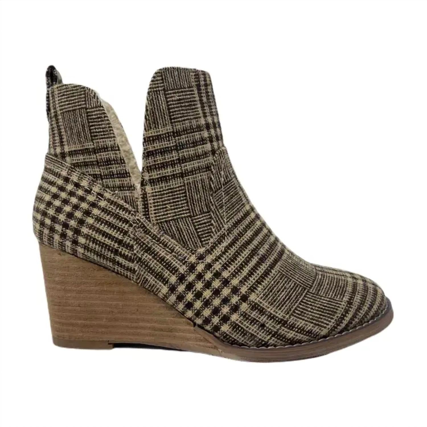Very G - Women's Ember Wedge Ankle Boots