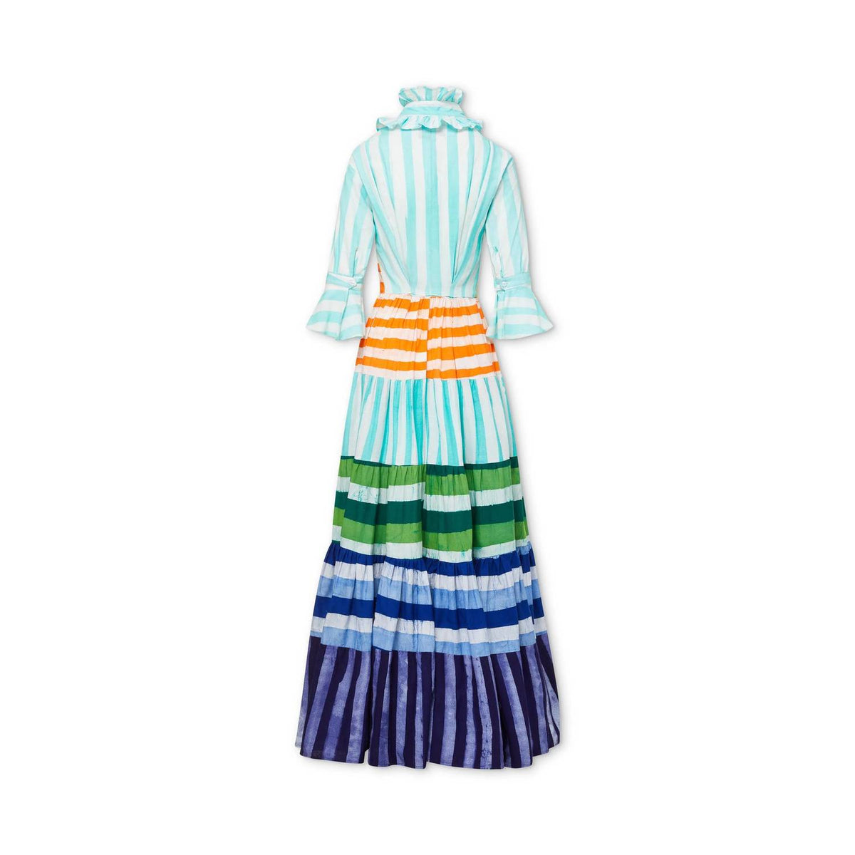 Studio 189 - Hand-batik Ruffle Tiered Maxi Dress