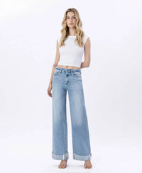 Flying Monkey - Super High Rise Cuffed Denim Jeans