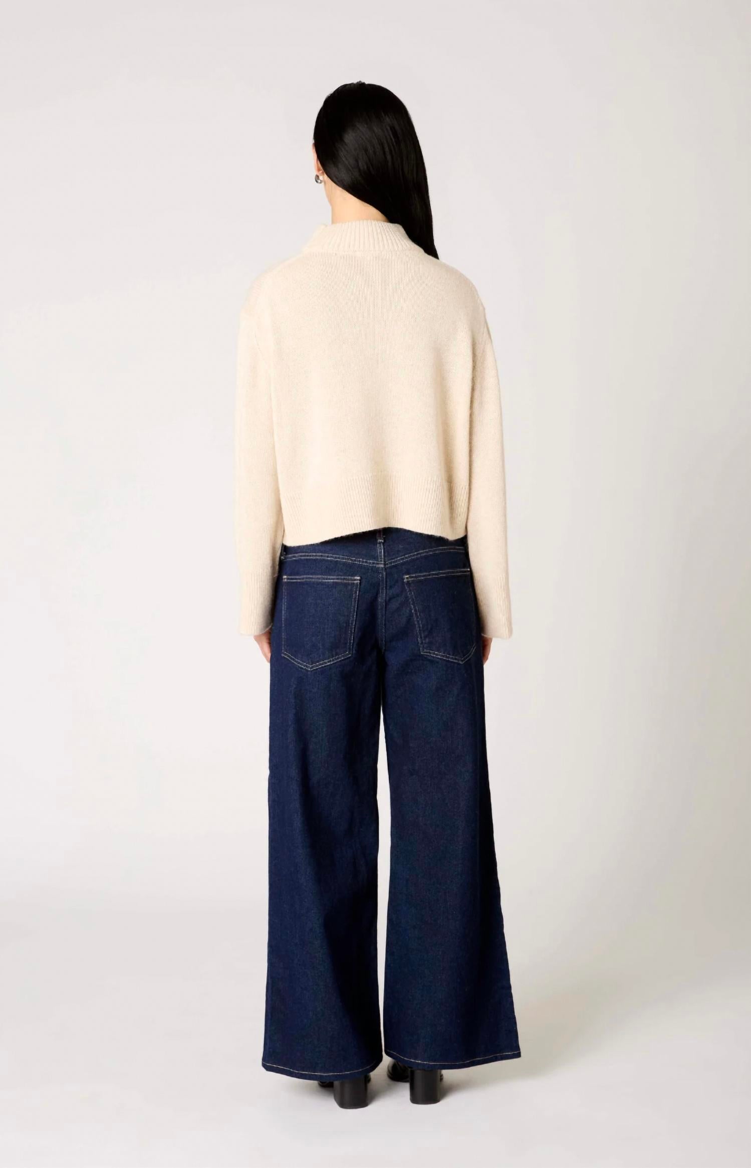 Nia - Yvonne Mock Neck Sweater