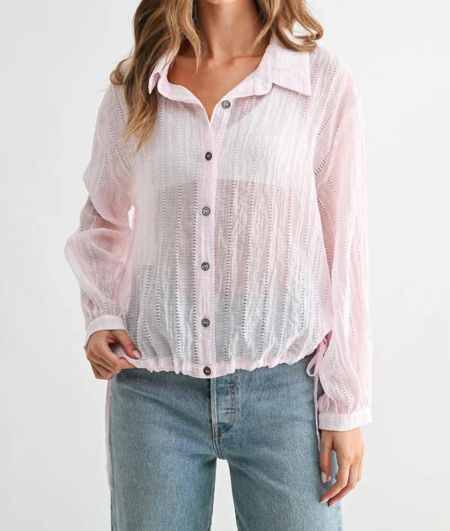 Joh - Jennah Lightweight Button-front Top
