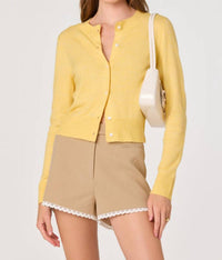 Astr - Mary Classic Button Front Cardigan