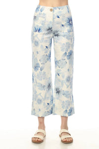Charlie B - Floral Linen Pants
