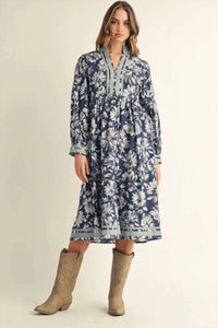 Jodifl - Bloom In Contrast Midi Dress