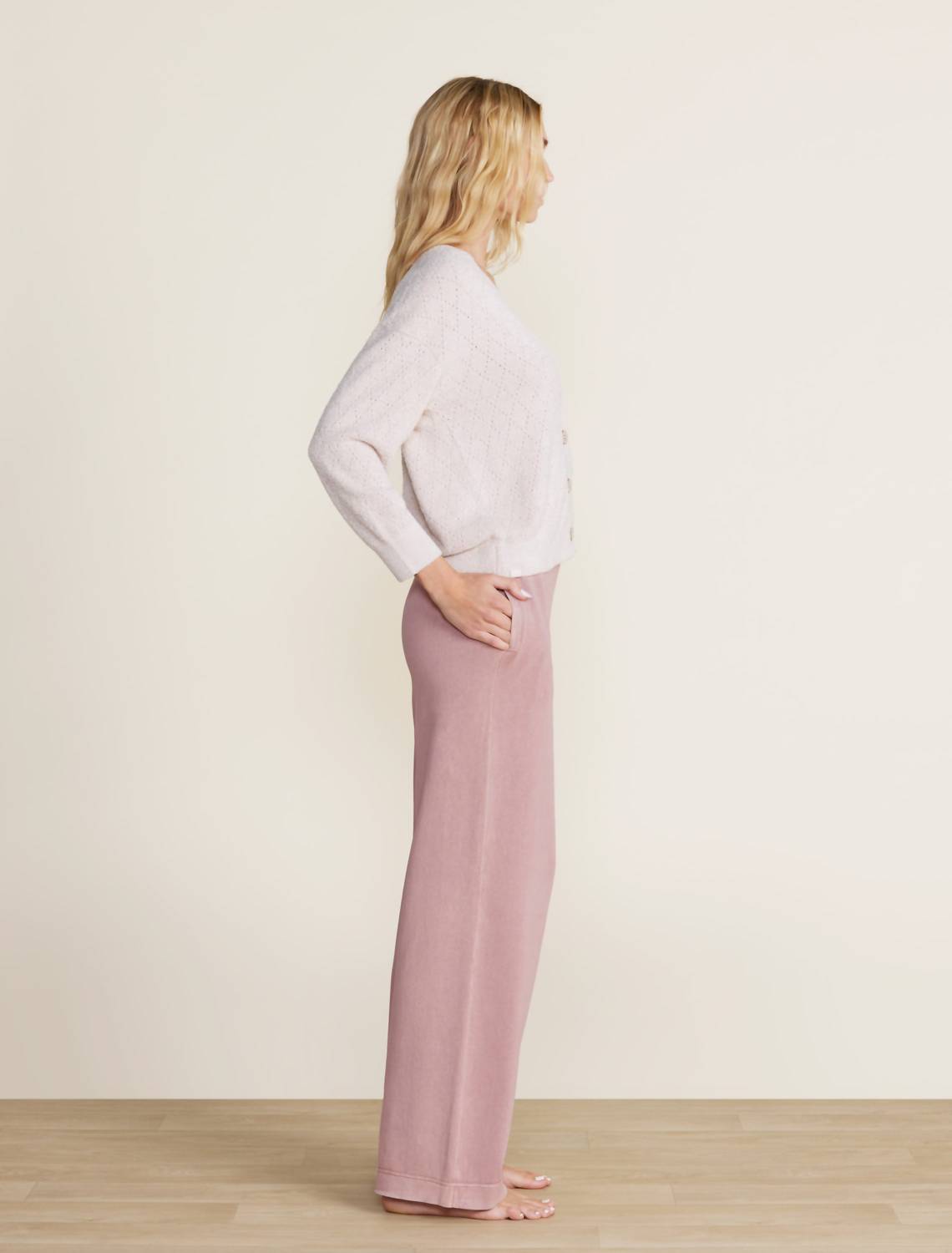 Barefoot Dreams - CozyChic Lite Diamond Pointelle Cardigan