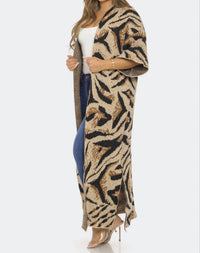 Sjk Fashion - Printed Cardigan