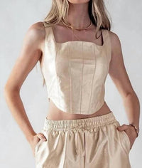 Modo Borboleta - Leather Top