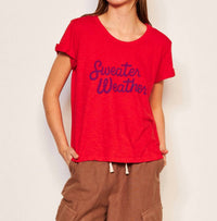 Sundry - Rolled Sleeve Graphic Tee