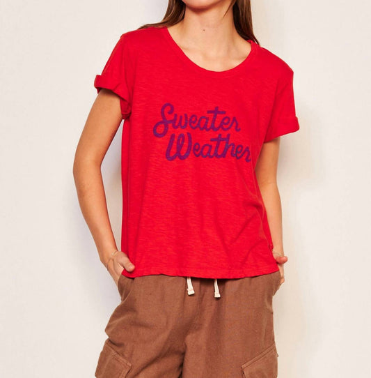 Sundry - Rolled Sleeve Graphic Tee