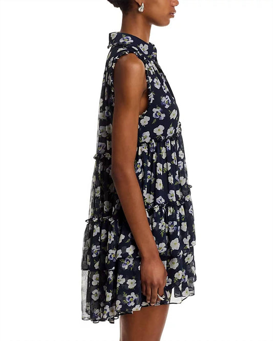 Cinq A Sept - Mini Tossed Poppies Becci Dress