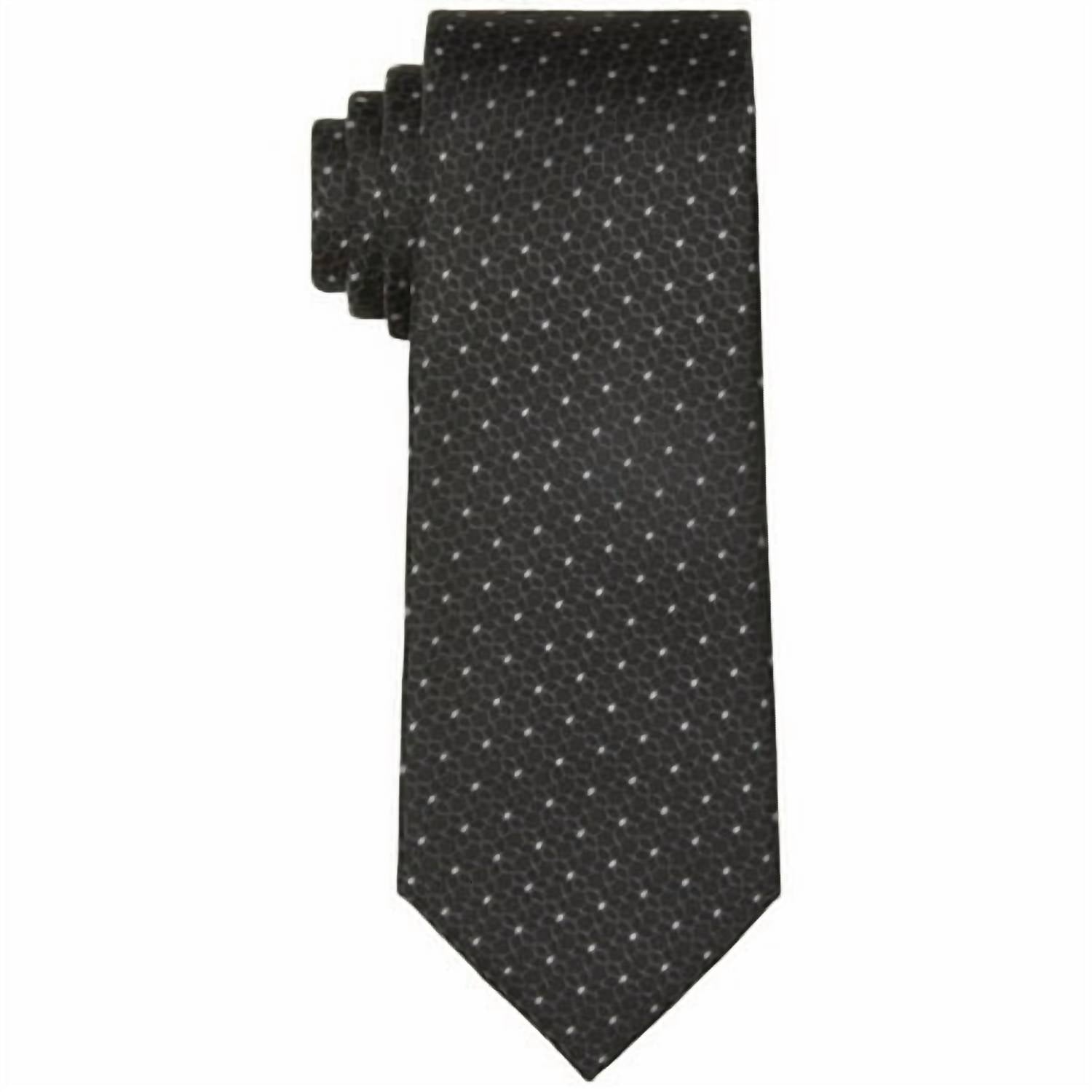 Calvin Klein - Men's Flower Dot Slim Woven Tie