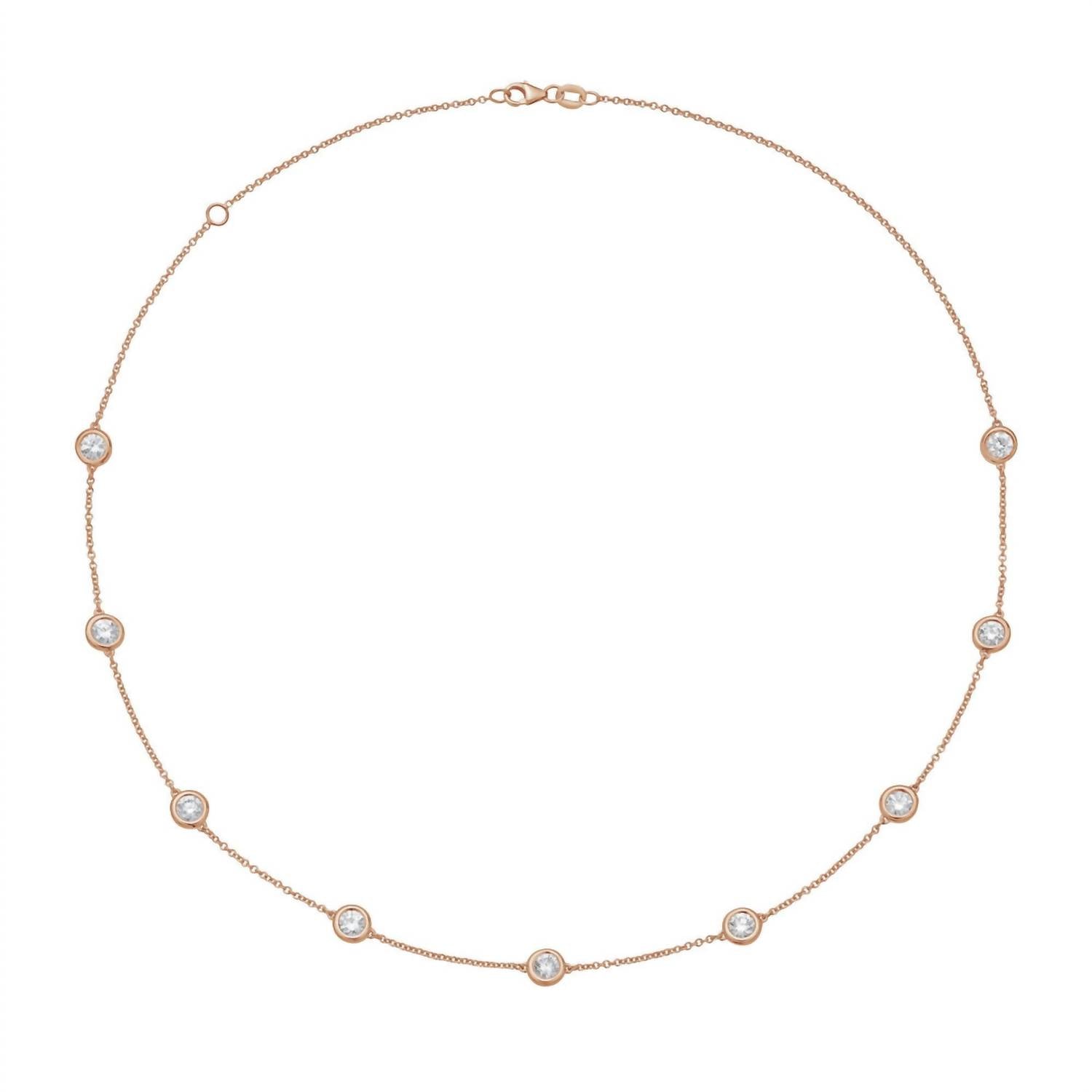 Diana M Jewels - 1.00 Ct Lab Grown Diamond By The Yard Necklace