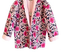 Bell by Alicia Bell Women's Quilted Coat in pink - women's jacket - detail view