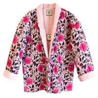 Bell by Alicia Bell Women's Quilted Coat in pink - women's jacket - alternate view