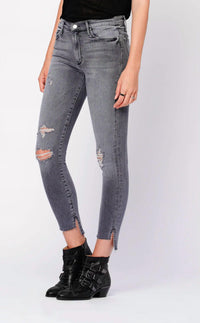 Black Orchid - Miranda Off Step High Rise Skinny Jeans