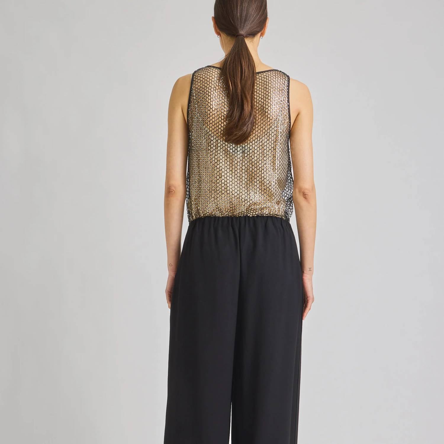 Saint Art - Menton Mesh Sequin Tank Top