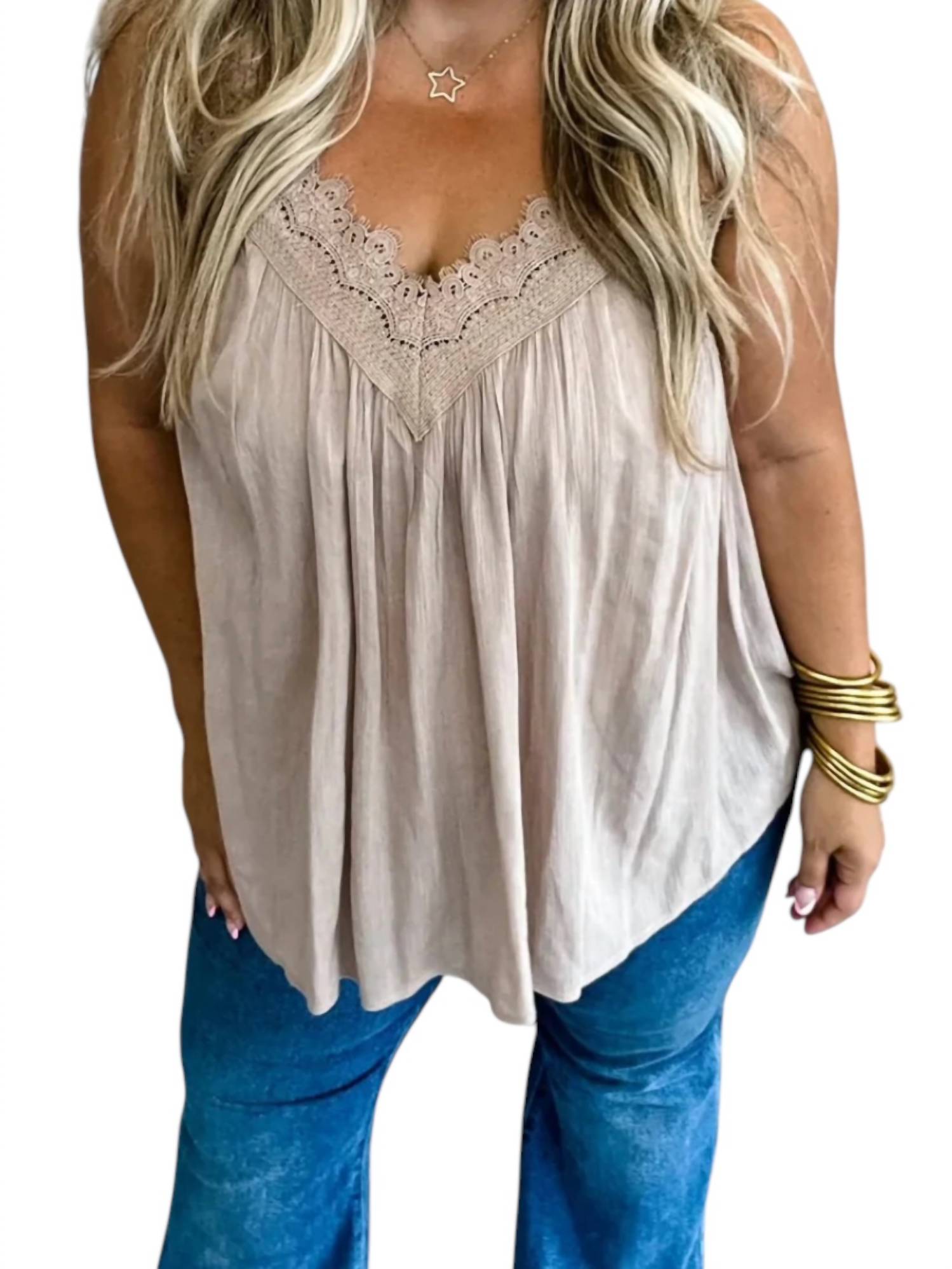 Blakeley - Flowy Leni Lace Tank Top