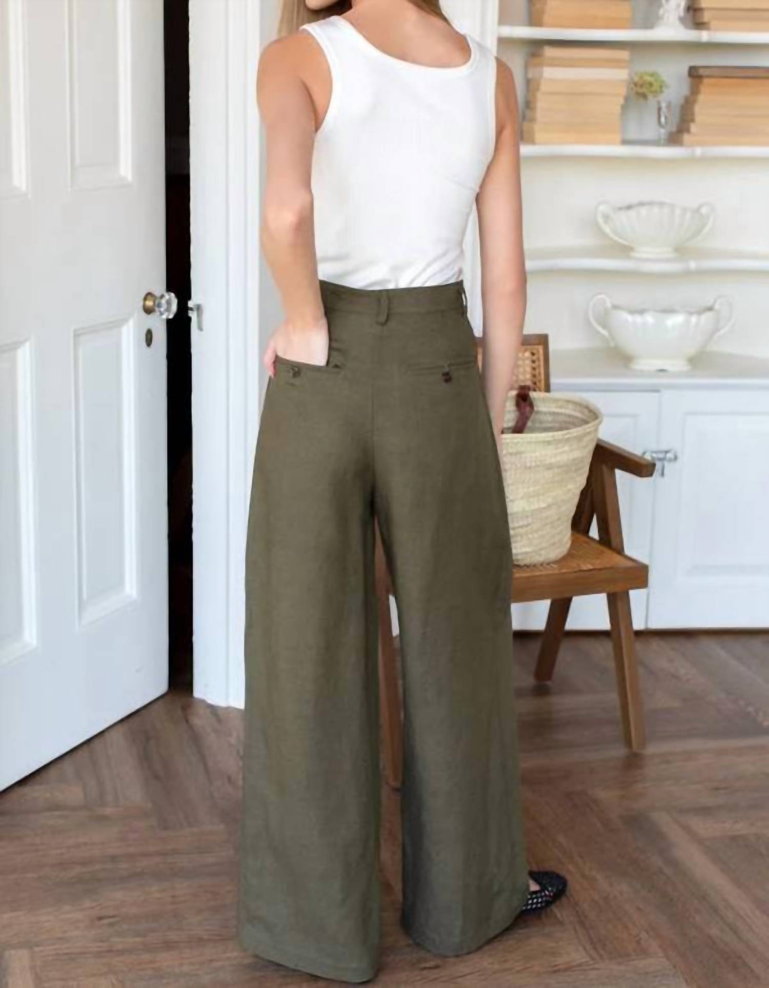 Emerson Fry - Atelier Pleated Wide Leg Pant